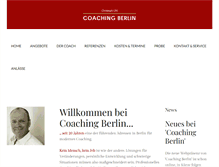 Tablet Screenshot of coachingberlin.com